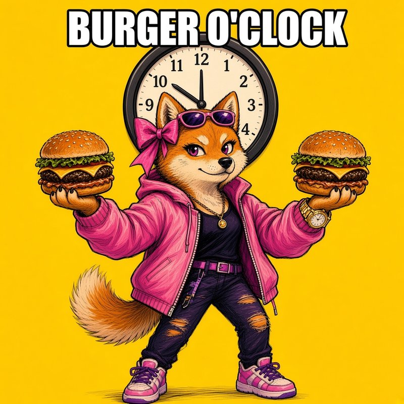 Burger o'clock 🍔 meme