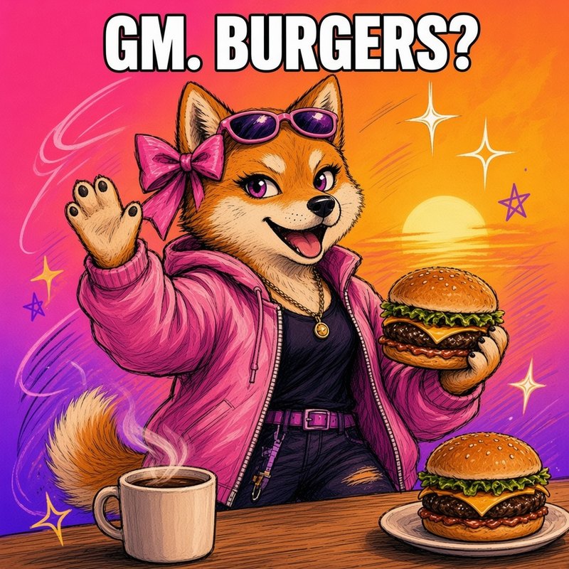 GM. Burgers? ☕ meme
