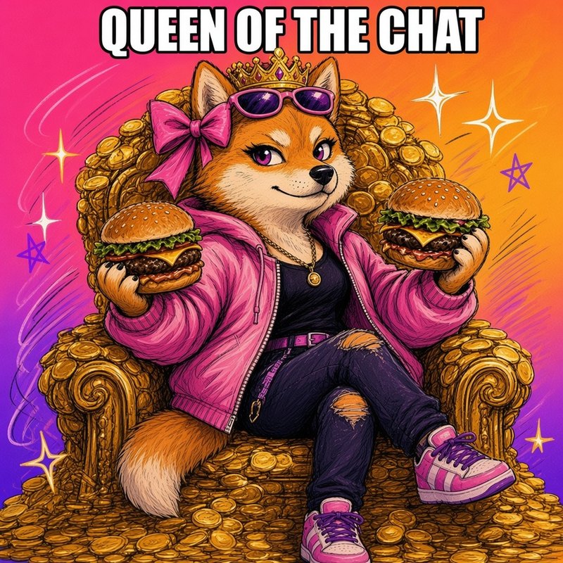 Queen of the chat 👑 meme
