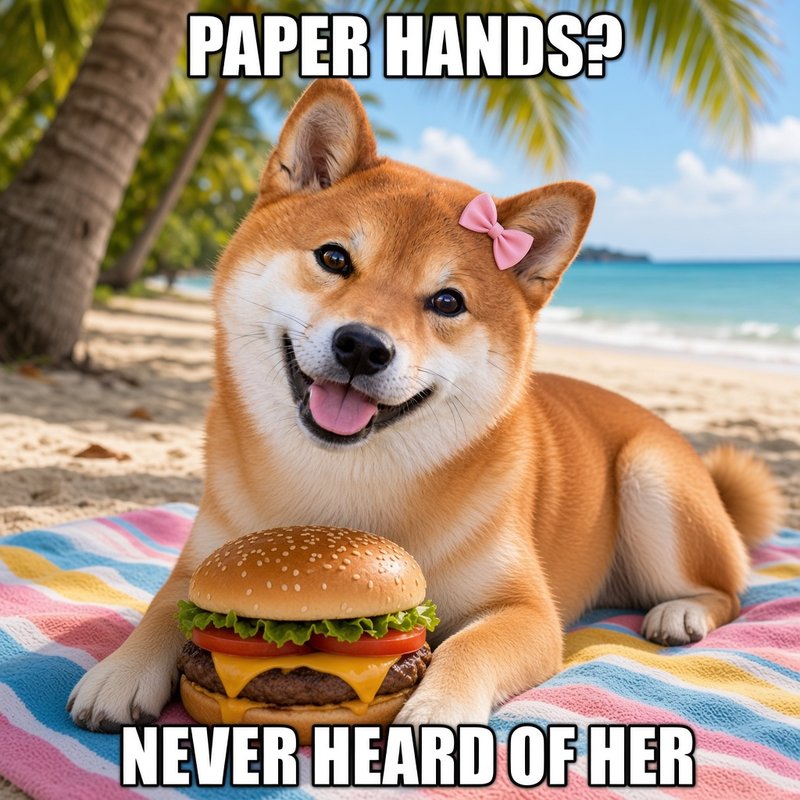 Real Sheems: Paper hands? Never heard of her 🏖️